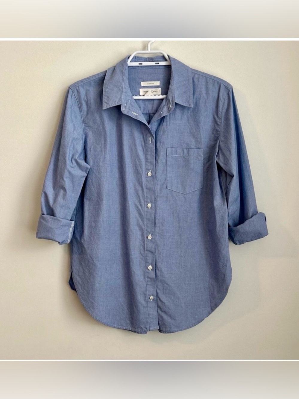 Treasure & Bond - Cotton Boyfriend Button Down Shirt XS